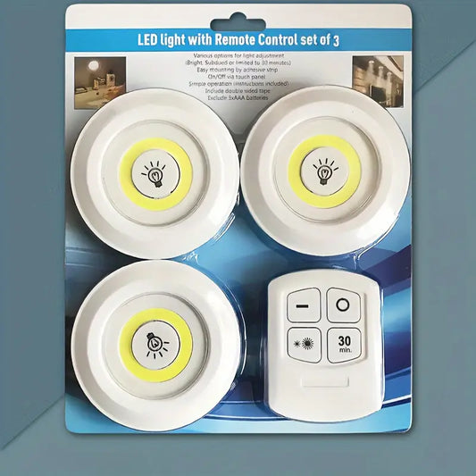 3 X LED SVIJETLA SA DALJINSKIM UPRAVLJAČEM